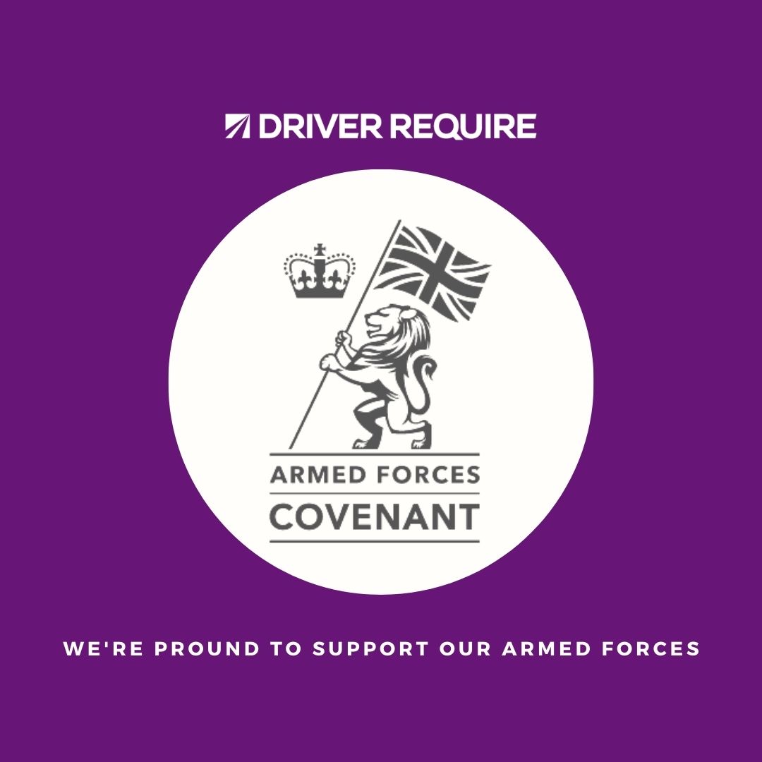 Driver Requires signs Armed Forces Covenant